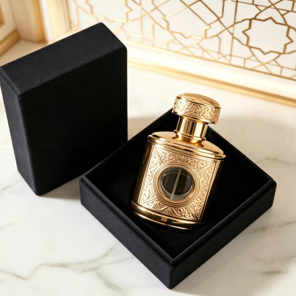 الاسم بالعربية: عطر سيارة قصر عربي بالزخارف الذهبية